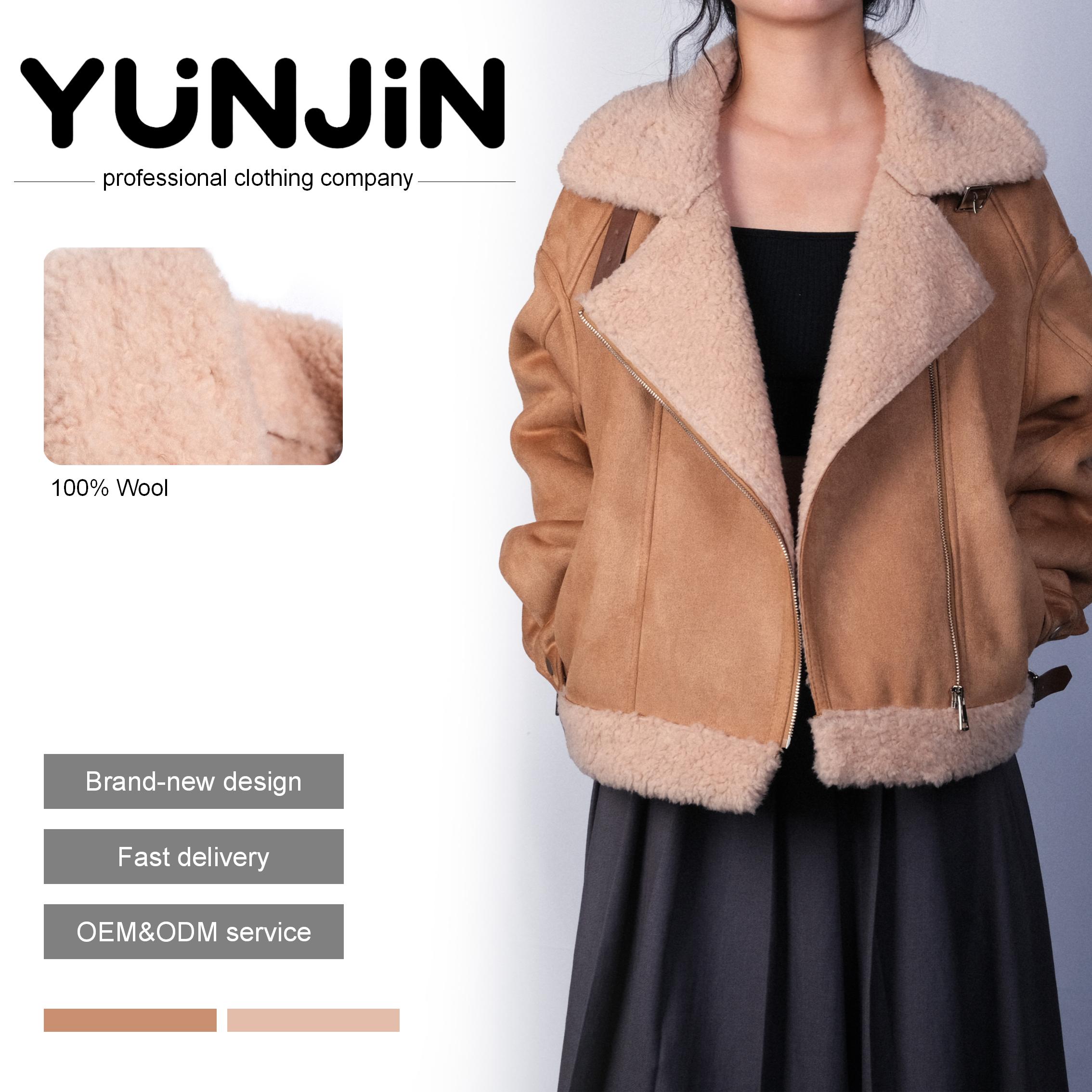 YUNJIN Women's Casual Winter Coat - Pure Wool