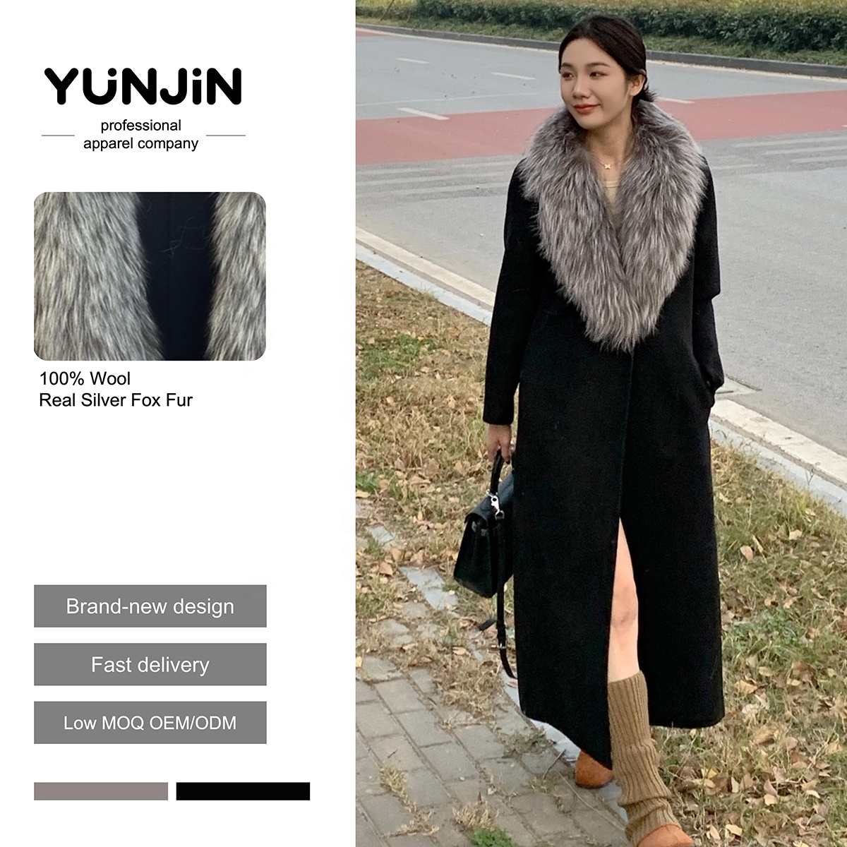New Premium Autumn Winter Women Design Double Faced